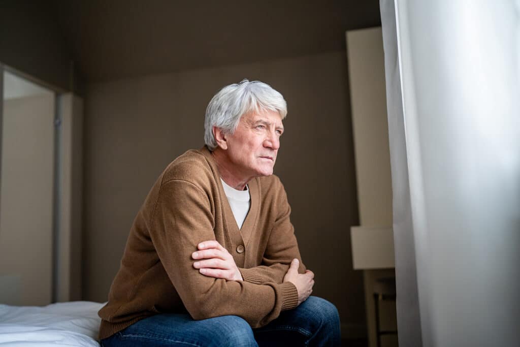Older man alone